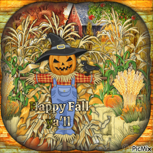 Happy Fall Ya'll! - Бесплатный анимированный гифка