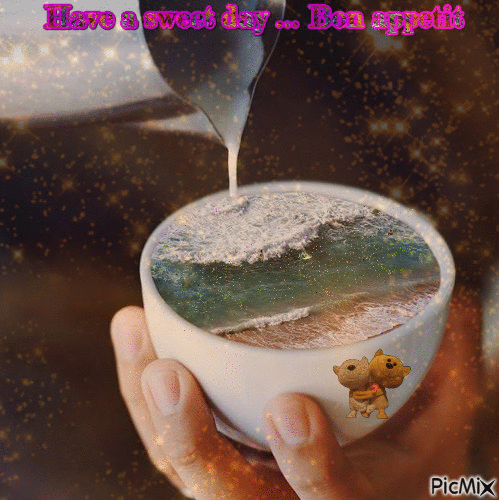 Have a sweet day ... Bon appetit - GIF animate gratis