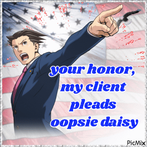 phoenix wright ace attorney usa patriotic - Animovaný GIF zadarmo