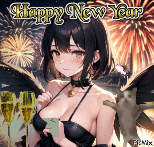 Happy new year - 無料のアニメーション GIF