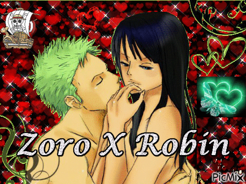 Zoro X Robin - 無料のアニメーション GIF