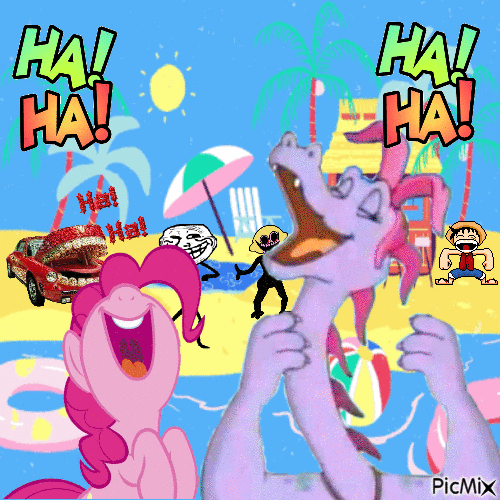 Pinkie Pie and Wheezie Making each other Laugh - Besplatni animirani GIF