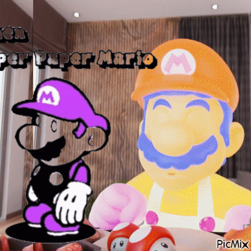 Paper Mario - Бесплатный анимированный гифка