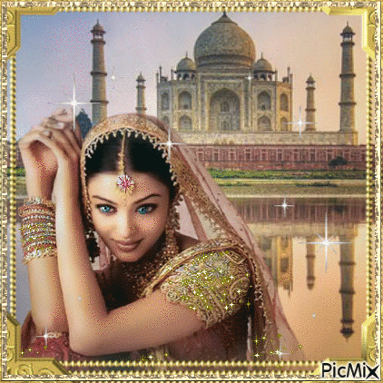INDIA  and Woman - Free animated GIF