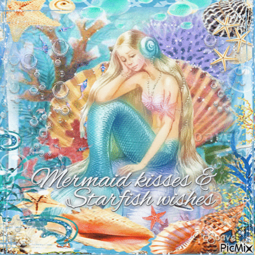 Beautiful mermaid - Animovaný GIF zadarmo
