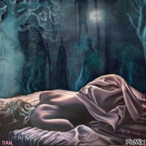 Cauchemar-Nightmare (les ombres dans la nuit)👿👀 - Free PNG