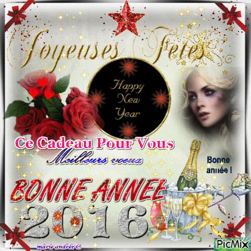 " Joyeuses Fêtes " § Bonne année. - Darmowy animowany GIF