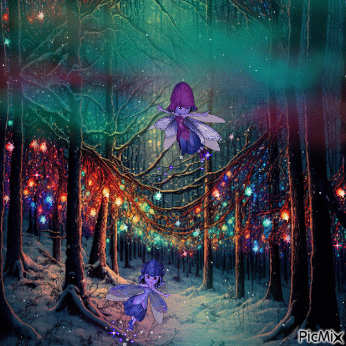 winter fairies - Nemokamas animacinis gif