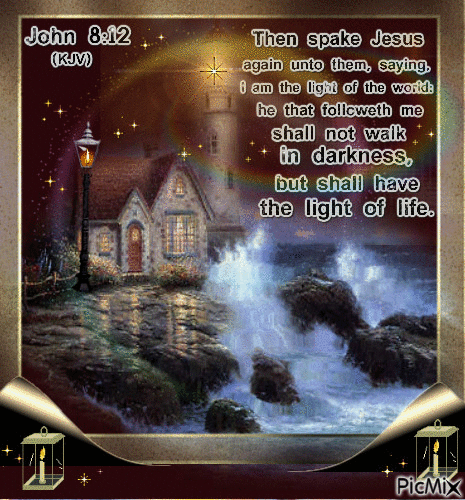 John 8:12 kjv - Nemokamas animacinis gif