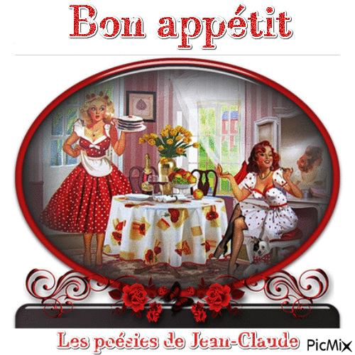 Bon appétit - GIF animé gratuit