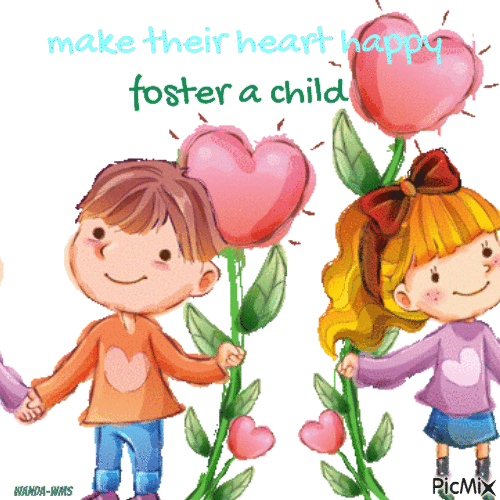 Fostering-child-kids-hearts - Zdarma animovaný GIF