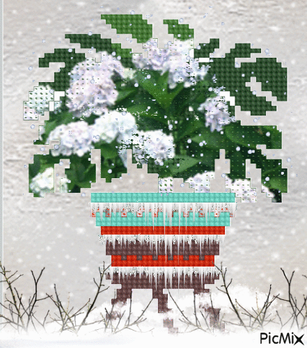 Cold Winter Plant - GIF animado grátis