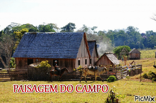 Paisagem do campo - Бесплатный анимированный гифка