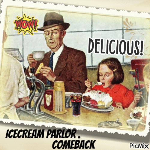WANT A ICECREAM PARLOR COMEBACK - Free animated GIF