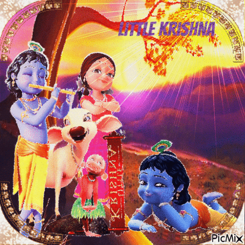 Kleiner Krishna - Darmowy animowany GIF