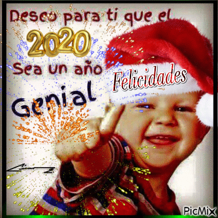 Feliz Año 2020 - Gratis geanimeerde GIF