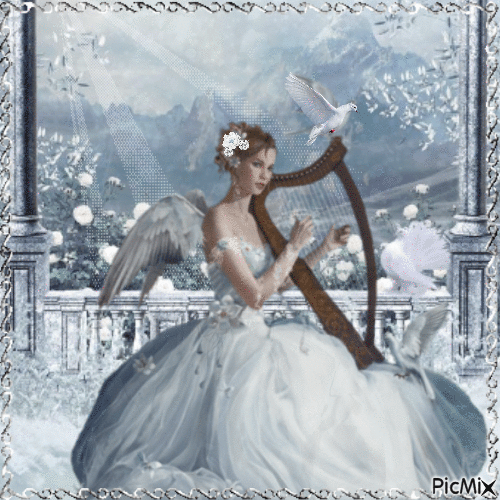snow angel - GIF animate gratis