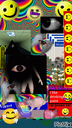 A weirdcore phone background - GIF animé gratuit