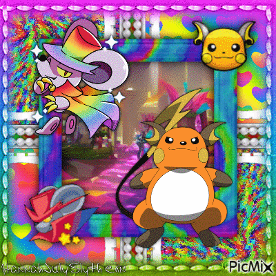 ([Daroach and Raichu go to the Rainbow Mall]) - 無料のアニメーション GIF