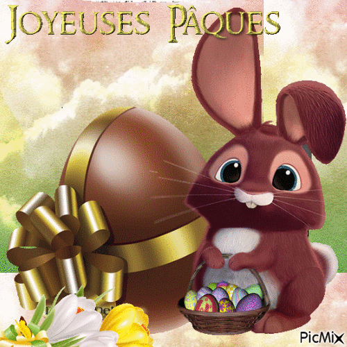 Joyeuses Pâques - Gratis animerad GIF