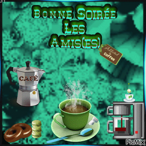 BONNE  SOIRÉE  LES  AMIS (ES)...!!!! - Δωρεάν κινούμενο GIF