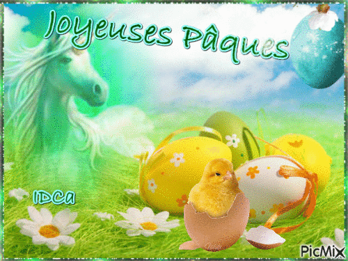 Joyeuses Pâques - Nemokamas animacinis gif