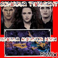 COUR TWILIGHT ET MONSTER HIGH - darmowe png