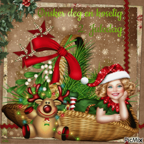 Wishing you a cozy 2nd day of Christmas - Ingyenes animált GIF