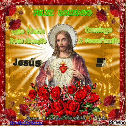 Feliz Domingo Jesus Caminho Verdade E Vida - GIF animado gratis