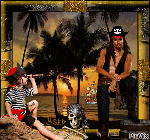 Pirata - GIF animado gratis