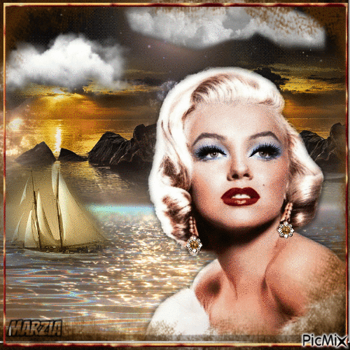 La fine dell'estate - Marilyn Monroe - Darmowy animowany GIF