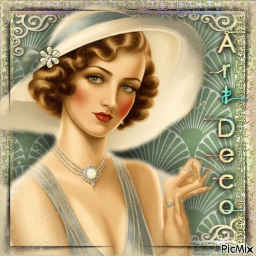 Pastel Art Deco - Бесплатный анимированный гифка