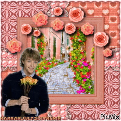 {♦}Sterling Knight at a Flower Street{♦} - GIF animate gratis