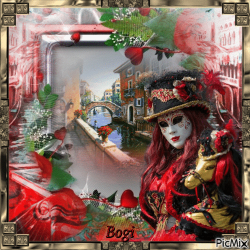 It's the end of the Carnival in Venice... - GIF animate gratis