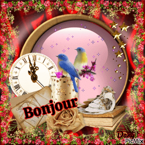 Bonjour - Безплатен анимиран GIF