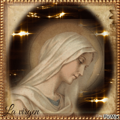 La Virgen - Бесплатный анимированный гифка