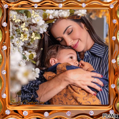 Mãe e filho - Ingyenes animált GIF