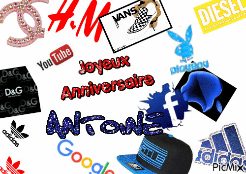 anniv Aantoine 2016 - GIF animé gratuit