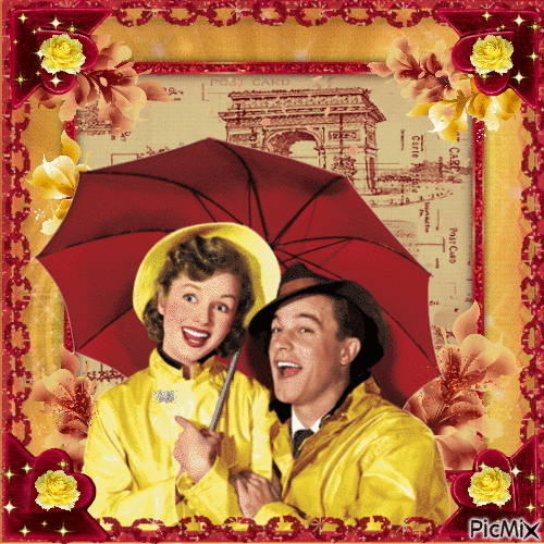 Gene Kelly & Debbie Reynolds, Acteurs américains - 無料のアニメーション GIF