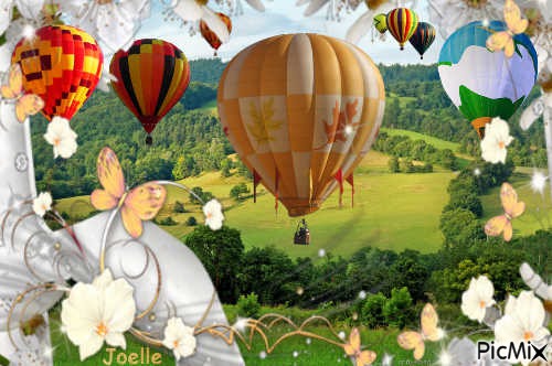 Voyage en montgolfière ! - ücretsiz png