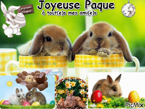joyeuse paque!!! - Zdarma animovaný GIF