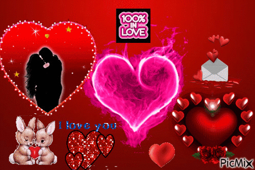 love corações - Gratis geanimeerde GIF