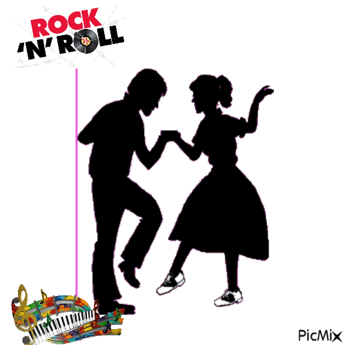 Rock n' Roll - GIF animado gratis