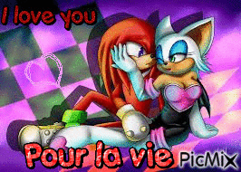 knuckles rouge forever <3 - 無料のアニメーション GIF