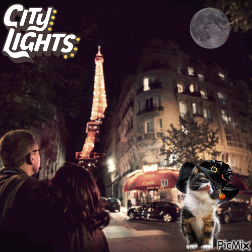 Big City Lights - GIF เคลื่อนไหวฟรี