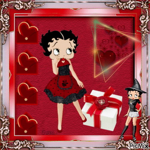O encanto de Betty Boop - Animovaný GIF zadarmo
