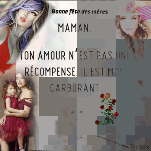 Pour les mamans - Бесплатный анимированный гифка