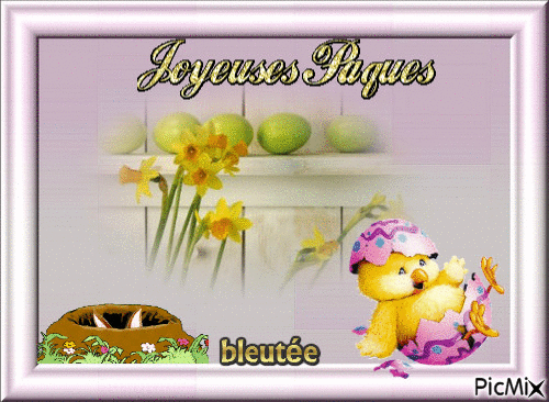 joyeuses pâques - 無料のアニメーション GIF