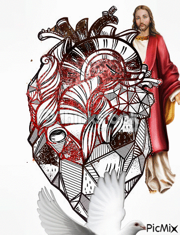 Corazón abstracto - GIF animado grátis