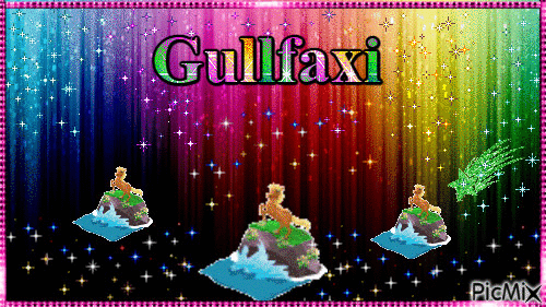 Gullfaxi - GIF animado grátis